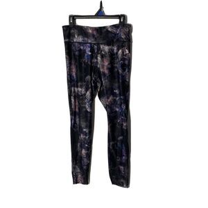 Pbx Pro tights women’s workout Large 12% spandex floral multi color